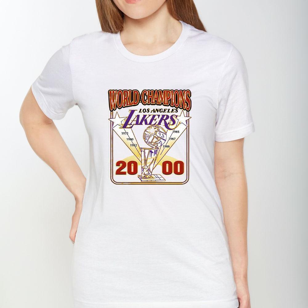World Champions Lakers 2000 Basketball Graphic Fan T-Shirt